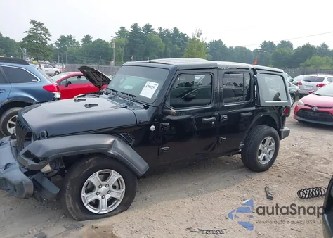 2020 Jeep Wrangler Unlimited Sport S 4X4 из США, поврежденный, VIN 1C4HJXDG7LW105667
